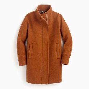 J. Crew Italian stadium cloth wool cocoon coat